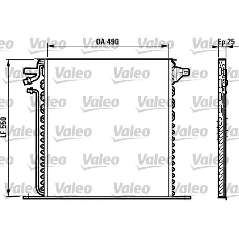Valeo Air Conditioning Condenser 817011