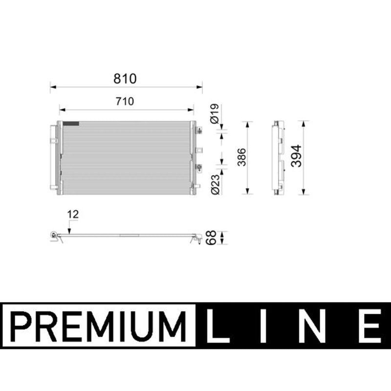 Mahle Air Conditioning Condenser AC 1209 000P