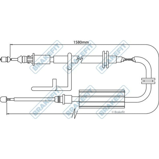 Apec Handbrake Cable Left Rear BBC3267