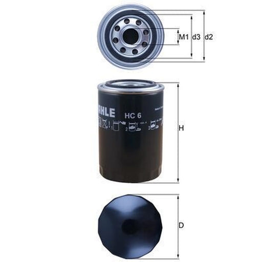 Mahle Hydraulic Oil Filter HC 6