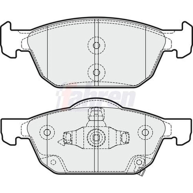 Fahren Front Brake Pad Set fits Honda Civic IX 2012-2016 1.4 1.6 1.8 2.2
