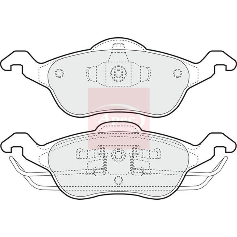 Apec Front Brake Pad Set PAD1034