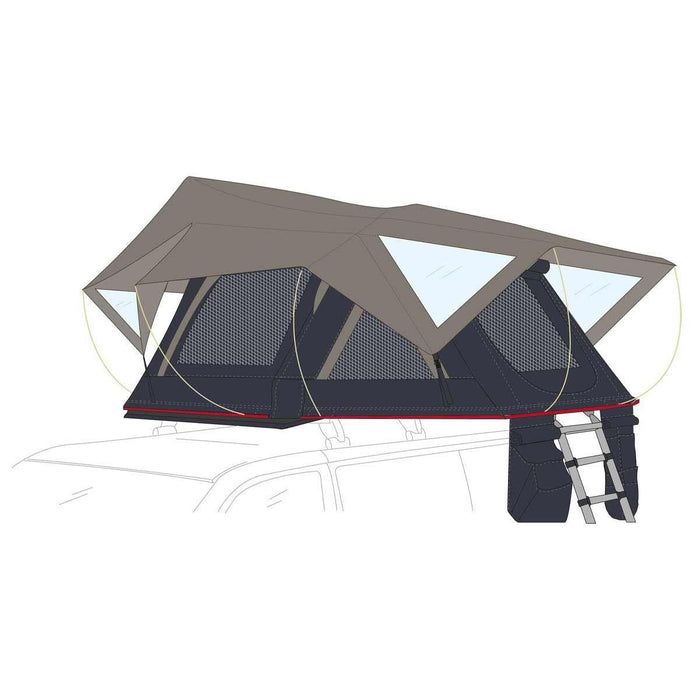 Fiamma Moonlight 140 Roof Tent 2 Person 140 (08890-01-) - Fiamma - Van Life Living