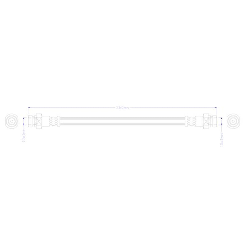 Juratek Brake Hydraulic Hose Line Right JBH1460
