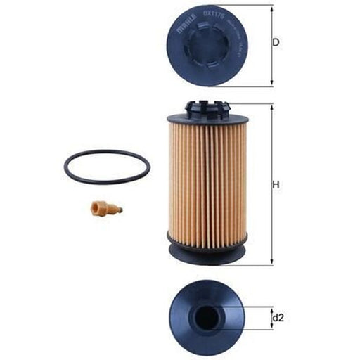 Mahle Engine Oil Filter OX 1175D