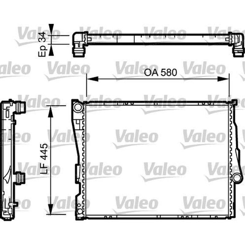 Valeo Engine Radiator 734276