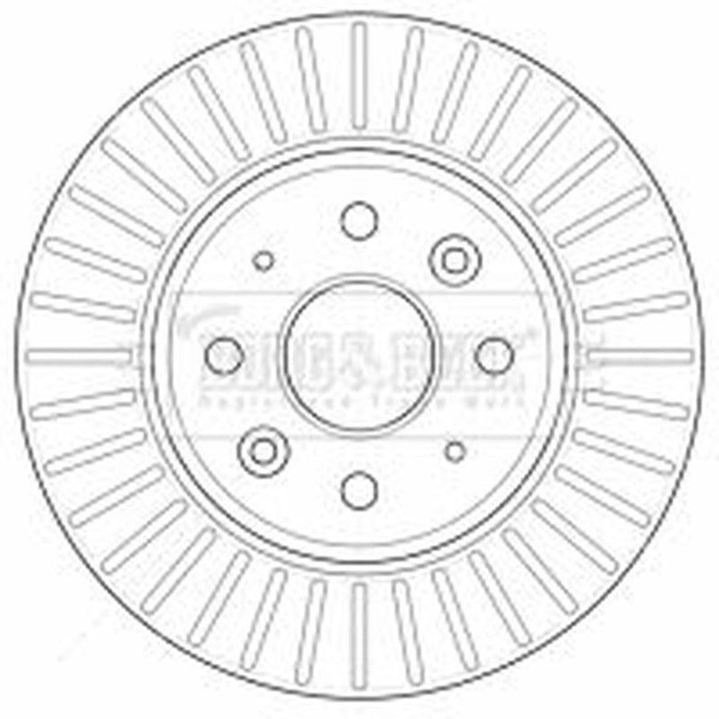 Borg & Beck 2 x Vented Front Brake Discs BBD4526