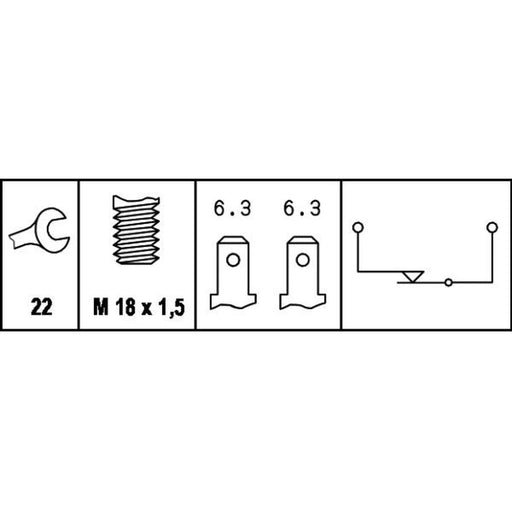 Hella Reverse Light Switch Connectors 6ZF 004 843-001