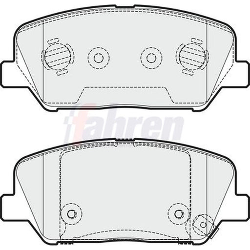 Fahren Front Brake Pad Set fits Hyundai I30 2011-2020 1.4 1.6