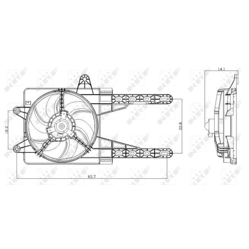 NRF Engine Cooling Fan 47247