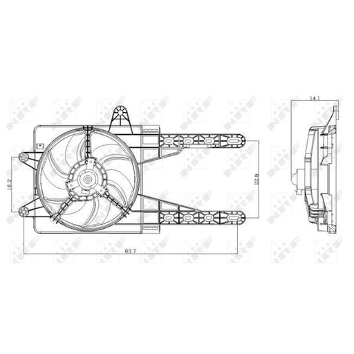 NRF Engine Cooling Fan 47247