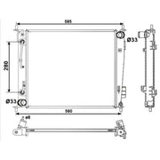 NRF Engine Radiator 53058