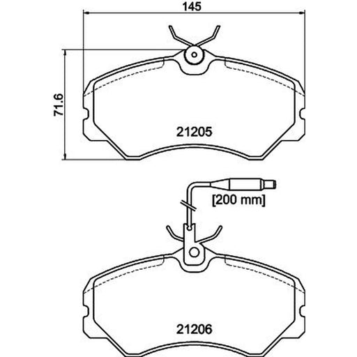 Mintex Front Brake Pad Set MDB1388