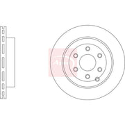 Apec 2 x Vented Rear Brake Discs DSK3423-x2