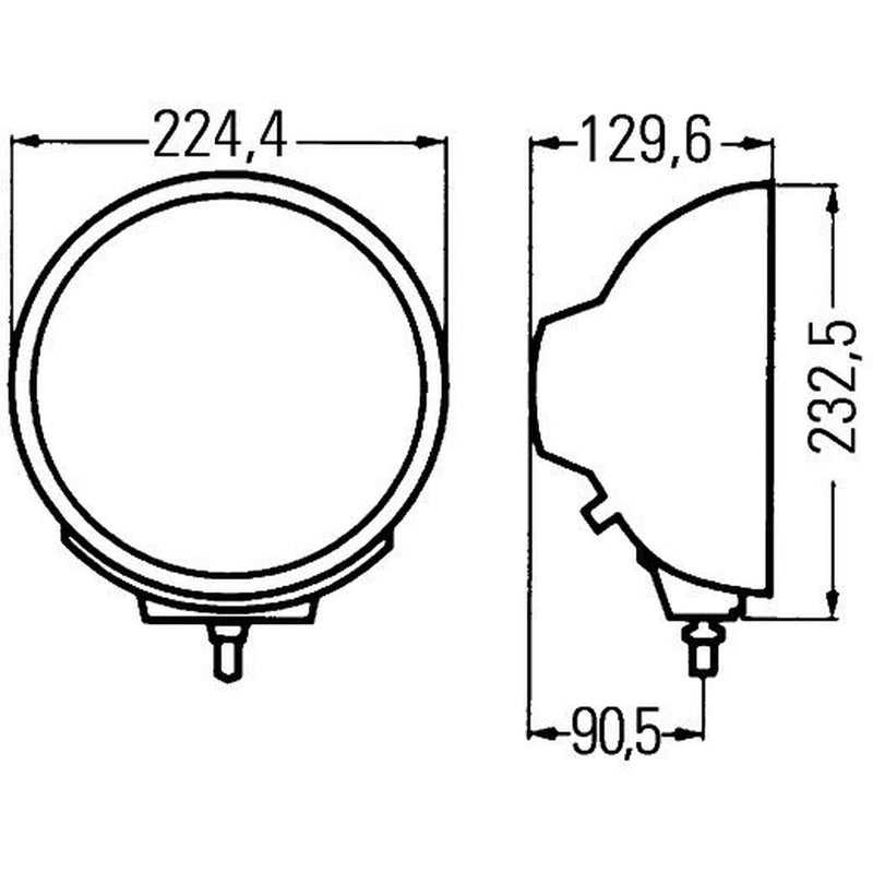 Hella Headlamp Zf 0/180Gr Cr MG12 1F8 Right 1F8 007 560-141 1F8 007 560-141