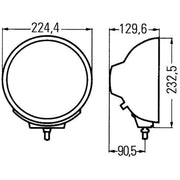 Hella Front Left Fog Light H3 1N8 007 560-031
