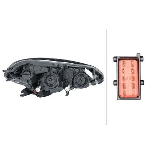 Hella Headlight Headlamp H7/H7 Left 1EF 011 830-011