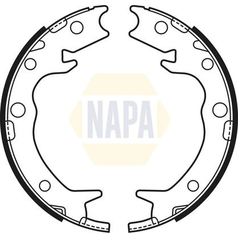 NAPA Parking Brake Shoe Set NBS5021