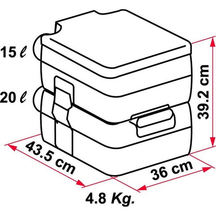 Fiamma Bi Pot 39 Toilet for Caravans and Motorhomes - Fiamma - Van Life Living