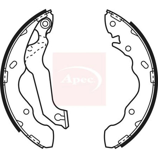 Apec Brake Shoe Set Axle Kit SHU643