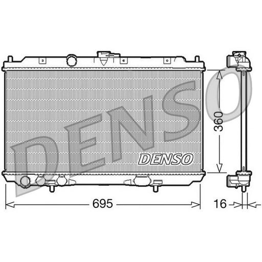 Denso Engine Radiator DRM46027