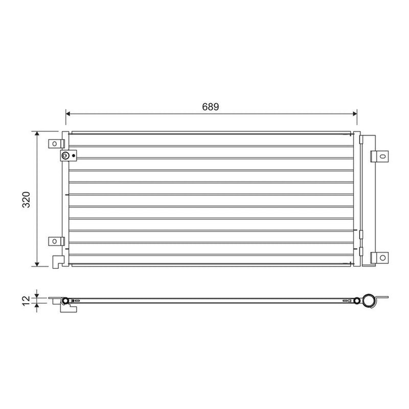 Valeo Air Conditioning Condenser 822732