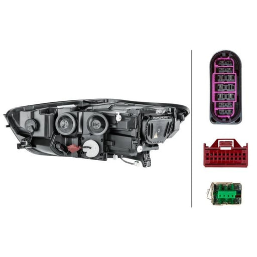 Hella Headlight Headlamp LED Right 1EL 011 150-361