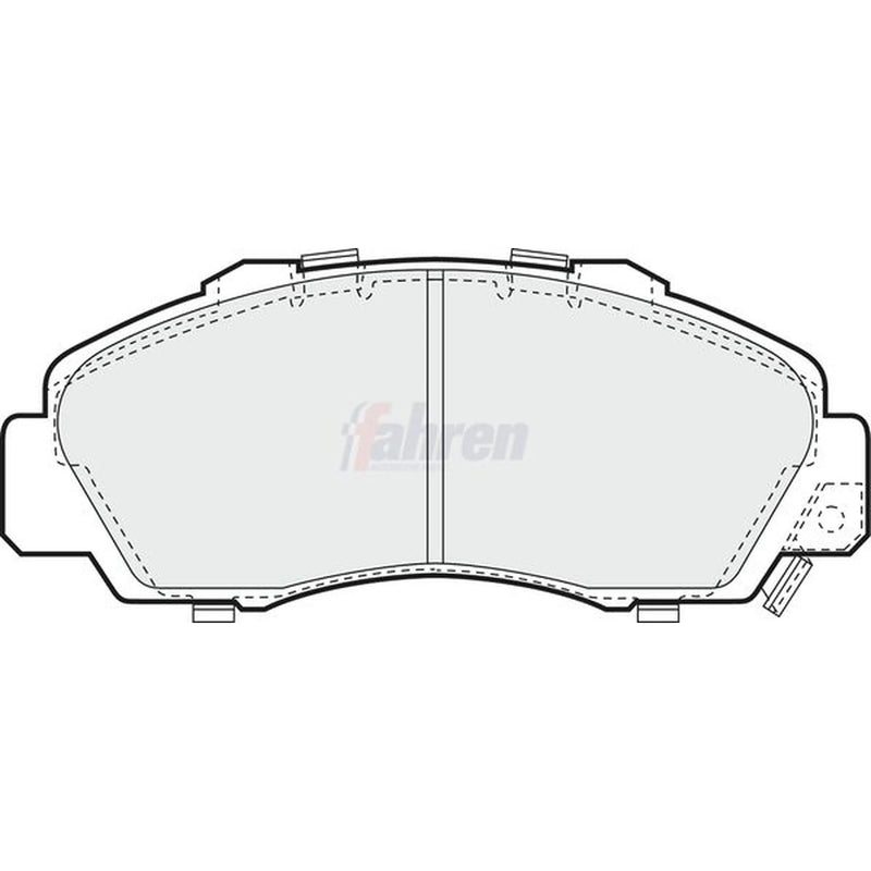 Fahren Front Brake Vented Discs & Pads fits Honda Stepwgn 2000-2005 2.0