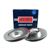 Borg & Beck 2 x Vented Front Brake Discs BBD4502-x2