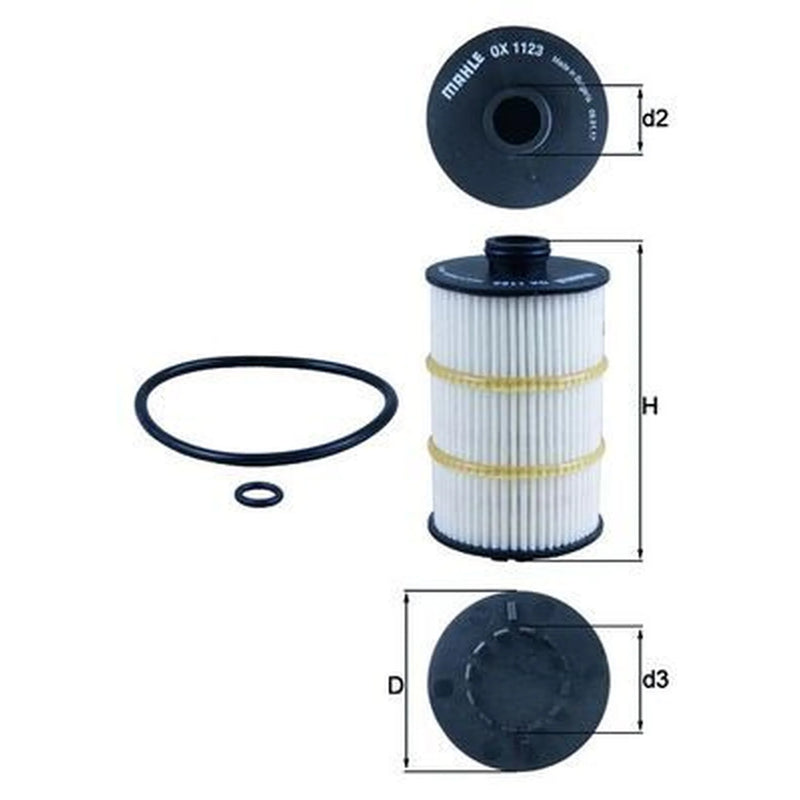 Mahle Engine Oil Filter OX 1123D