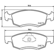 Mintex Front Brake Pad Set MDB2962