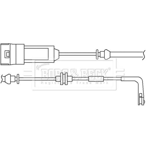 Borg & Beck Brake Pad Wear Sensor Front BWL3018