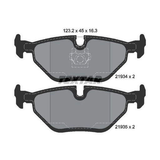 Textar Rear Brake Pad Set 2193404
