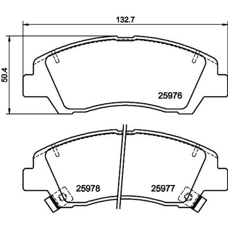 Mintex Front Brake Pad Set MDB3715