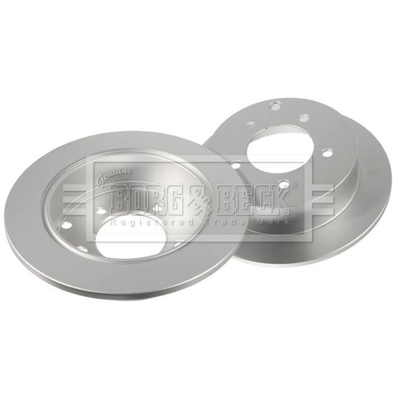 Borg & Beck 2 x Solid Rear Brake Discs BBD4753-x2