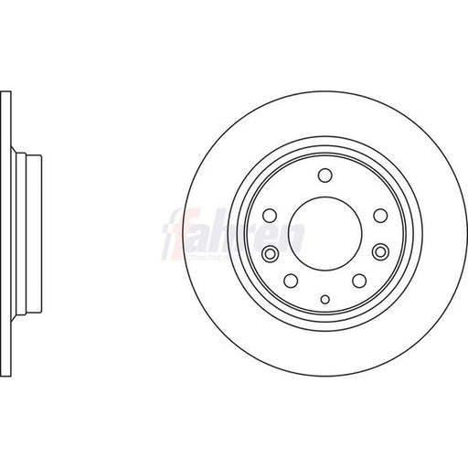 Fahren Rear Brake Solid Discs & Pads fits Mazda MX-5 2005-2016 1.8 2.0