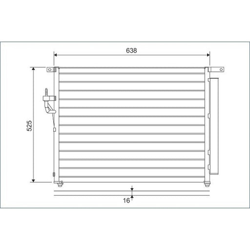 Valeo Air Conditioning Condenser 822603