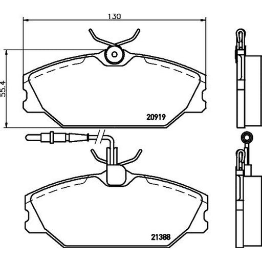 DON Front Brake Pad Set PCP1405