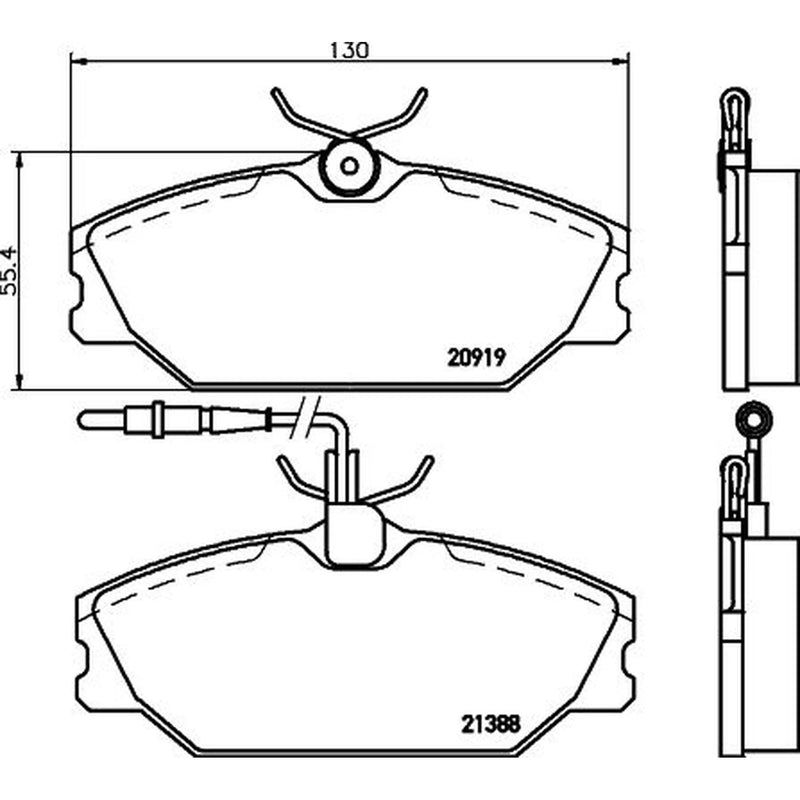 Mintex Front Brake Pad Set MDB1613