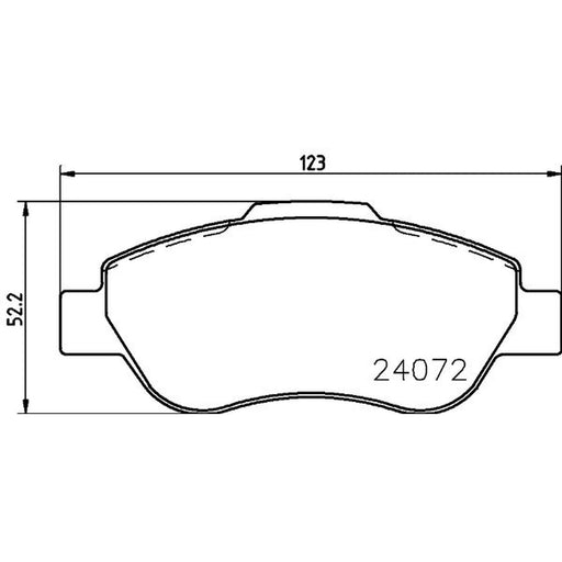 Mintex Front Brake Pad Set MDB2655