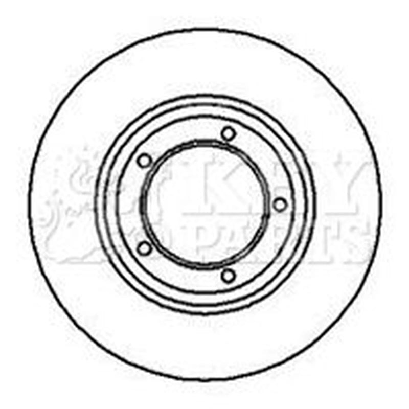 Key Parts 2 x Front Brake Discs KBD4032-x2