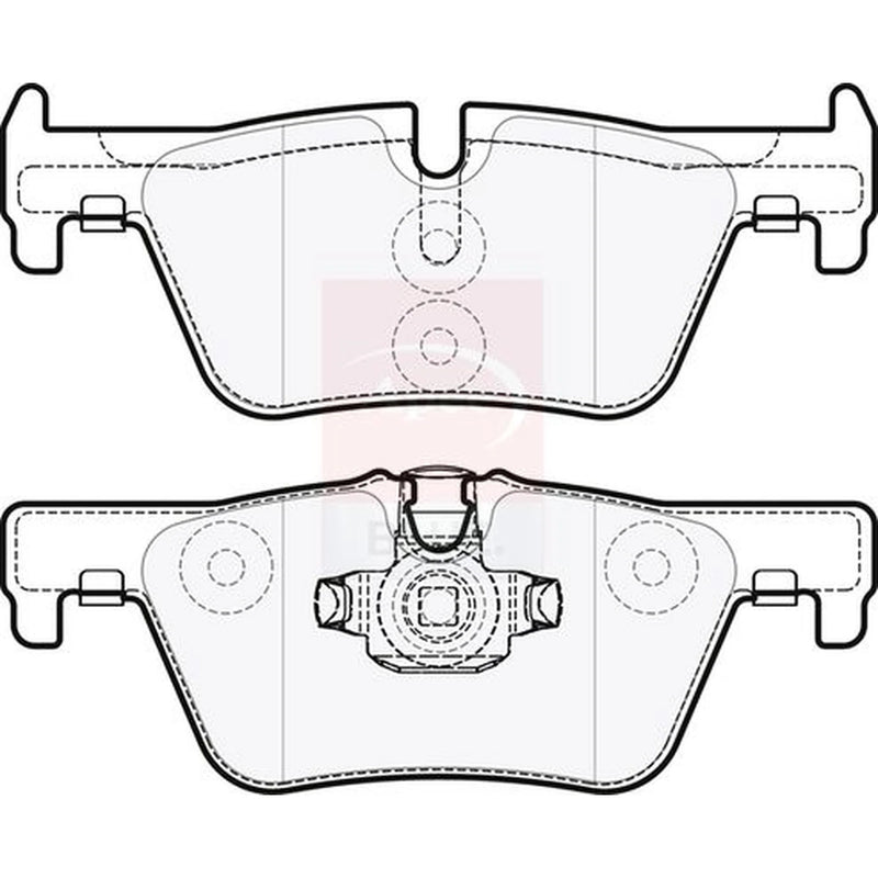 Apec Rear Brake Pad Set PD3286