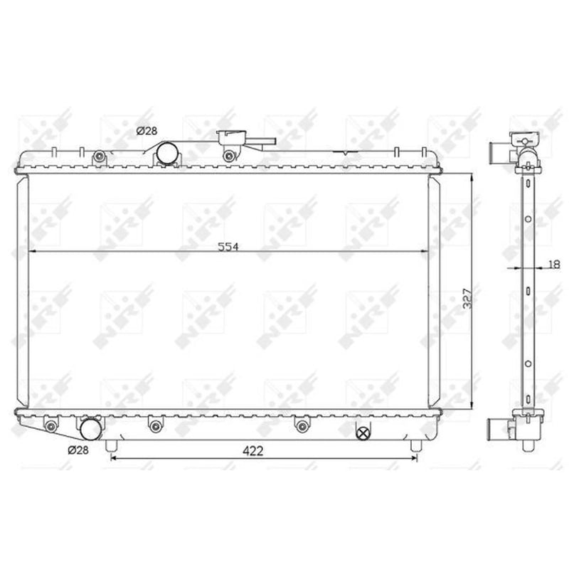 NRF Engine Radiator 506725