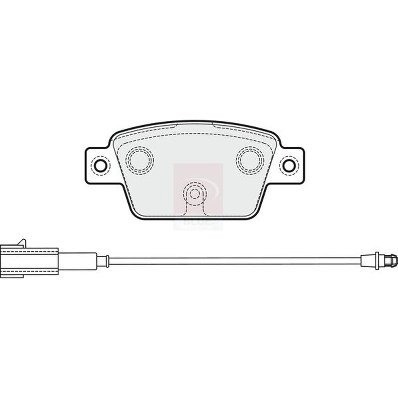 Apec Rear Brake Pad Set PD3557