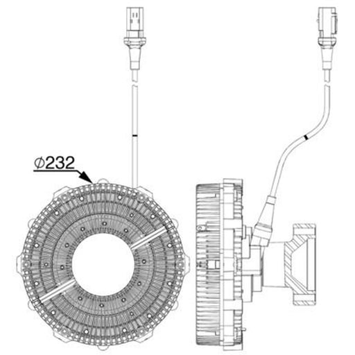 Mahle Radiator Fan Clutch CFC 251 000P