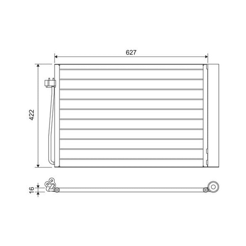 Valeo Air Conditioning Condenser 817850
