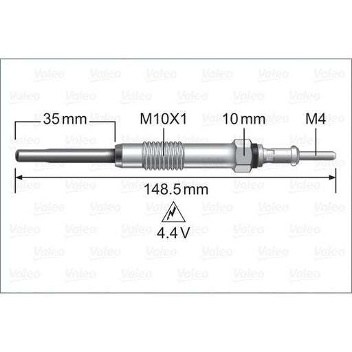 Valeo Diesel Engine Glow Plug 345225
