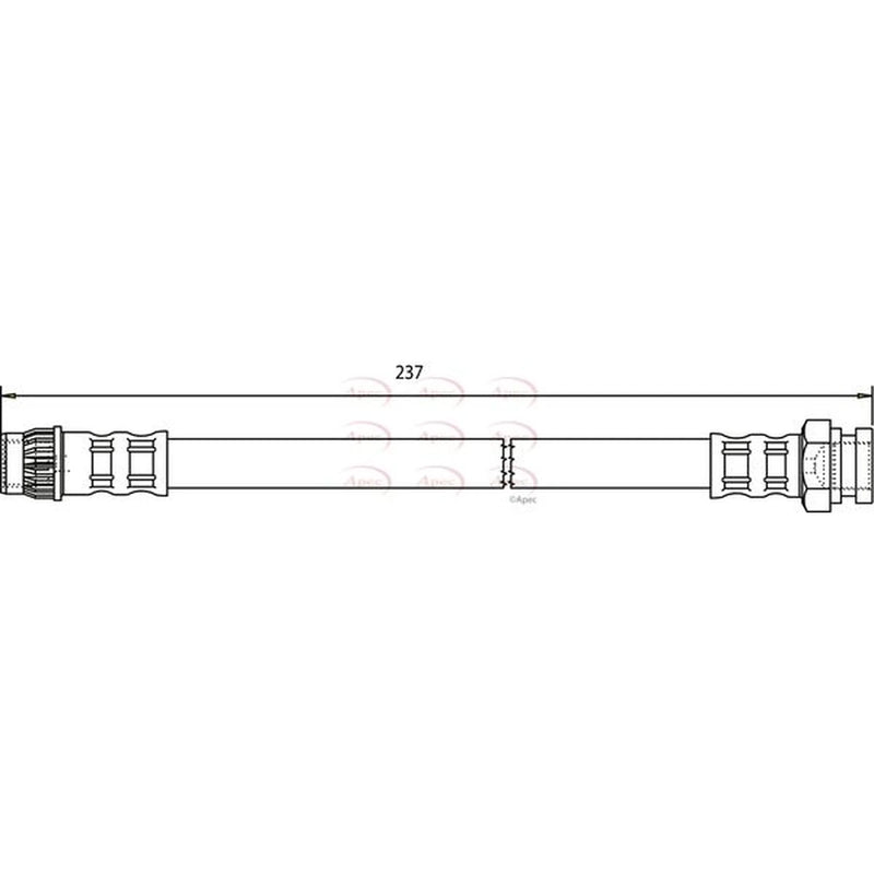 Apec Brake Hydraulic Hose Line inner HOS3585