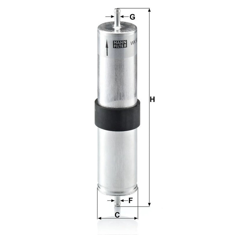 MANN-FILTER Fuel Filter Element WK 521/4