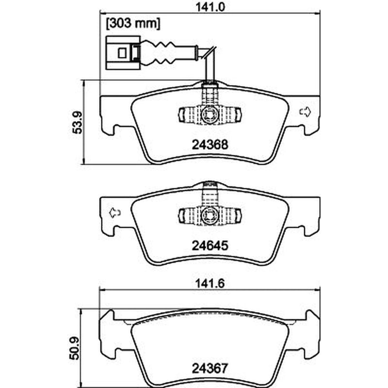 Mintex Rear Brake Pad Set MDB2958
